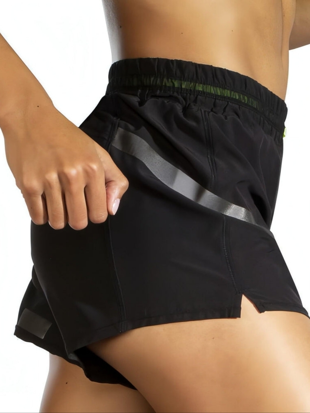 Brooks Carbonite 4 Inch Women's Athletic Running Shorts - Black